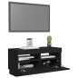 vidaXL TV-Schrank mit LED-Leuchten Schwarz 80x35x40 cm vidaXL TV-Schrank mit LED-Leuchten Schwarz 80x35x40 cm