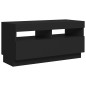 vidaXL TV-Schrank mit LED-Leuchten Schwarz 80x35x40 cm vidaXL TV-Schrank mit LED-Leuchten Schwarz 80x35x40 cm