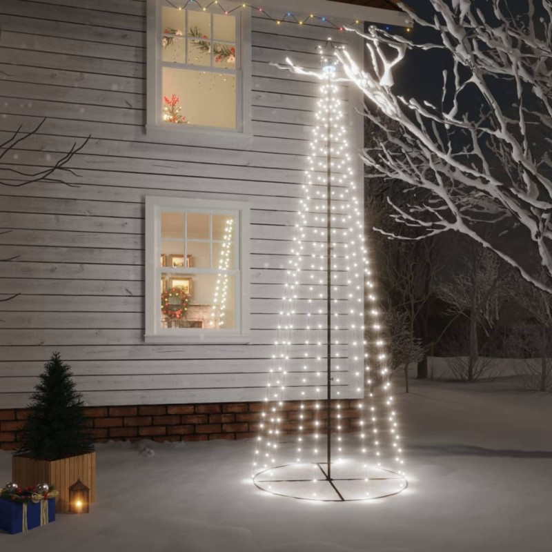 LED-Weihnachtsbaum Kegelform Kaltweiß 310 LEDs 100x300 cm LED-Weihnachtsbaum Kegelform Kaltweiß 310 LEDs 100x300 cm