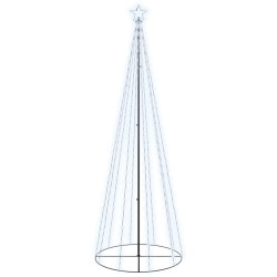 LED-Weihnachtsbaum Kegelform Kaltweiß 310 LEDs 100x300 cm