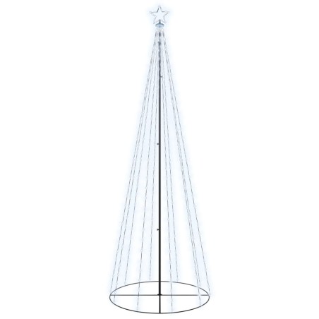 LED-Weihnachtsbaum Kegelform Kaltweiß 310 LEDs 100x300 cm