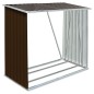vidaXL Brennholzlager Verzinkter Stahl 163 x 83 x 154 cm Braun vidaXL Brennholzlager Verzinkter Stahl 163 x 83 x 154 cm Braun