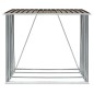vidaXL Brennholzlager Verzinkter Stahl 163 x 83 x 154 cm Braun vidaXL Brennholzlager Verzinkter Stahl 163 x 83 x 154 cm Braun