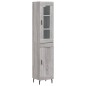 Highboard Grau Sonoma 34,5x34x180 cm Holzwerkstoff Highboard Grau Sonoma 34,5x34x180 cm Holzwerkstoff