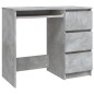 Schreibtisch Betongrau 90x45x76 cm Holzwerkstoff Schreibtisch Betongrau 90x45x76 cm Holzwerkstoff