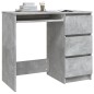 Schreibtisch Betongrau 90x45x76 cm Holzwerkstoff Schreibtisch Betongrau 90x45x76 cm Holzwerkstoff