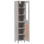 Highboard Grau Sonoma 34,5x34x180 cm Holzwerkstoff Highboard Grau Sonoma 34,5x34x180 cm Holzwerkstoff