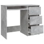 Schreibtisch Betongrau 90x45x76 cm Holzwerkstoff Schreibtisch Betongrau 90x45x76 cm Holzwerkstoff