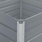 Hochbeet 100 x 100 x 45 cm Verzinkter Stahl Grau Hochbeet 100 x 100 x 45 cm Verzinkter Stahl Grau