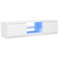 TV-Schrank mit LED-Leuchten Weiß 140x40x35,5 cm TV-Schrank mit LED-Leuchten Weiß 140x40x35,5 cm