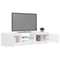 TV-Schrank mit LED-Leuchten Weiß 140x40x35,5 cm TV-Schrank mit LED-Leuchten Weiß 140x40x35,5 cm