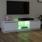 TV-Schrank mit LED-Leuchten Weiß 140x40x35,5 cm TV-Schrank mit LED-Leuchten Weiß 140x40x35,5 cm