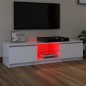 TV-Schrank mit LED-Leuchten Weiß 140x40x35,5 cm TV-Schrank mit LED-Leuchten Weiß 140x40x35,5 cm