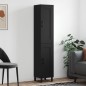 vidaXL Highboard Schwarz 34,5x34x180 cm Holzwerkstoff vidaXL Highboard Schwarz 34,5x34x180 cm Holzwerkstoff