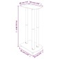 vidaXL Lautsprecher-Ständer 2 Stk. Schwarz Hartglas 3 Säulen vidaXL Lautsprecher-Ständer 2 Stk. Schwarz Hartglas 3 Säulen