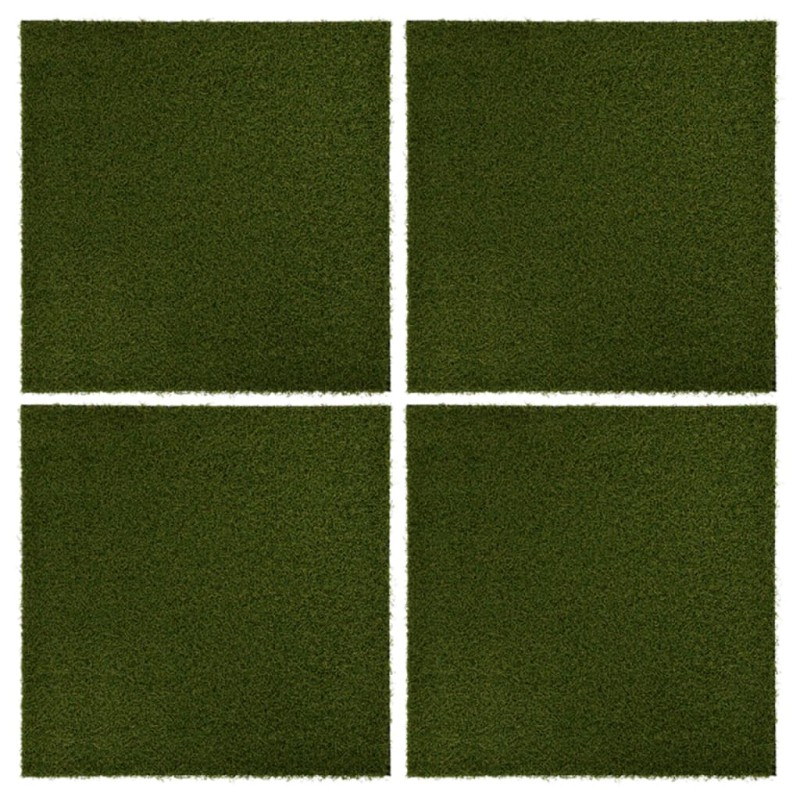 Kunstrasen-Fliesen 4 Stk. 50x50x2,5 cm Gummi Kunstrasen-Fliesen 4 Stk. 50x50x2,5 cm Gummi