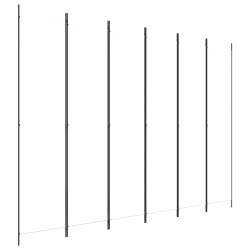 vidaXL 6-tlg. Paravent Weiß 300x220 cm Stoff