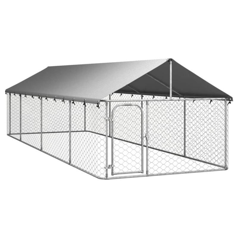 vidaXL Outdoor-Hundezwinger mit Dach 600x200x150 cm vidaXL Outdoor-Hundezwinger mit Dach 600x200x150 cm