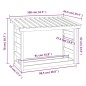 vidaXL Kaminholzregal 108x64,5x78 cm Massivholz Kiefer vidaXL Kaminholzregal 108x64,5x78 cm Massivholz Kiefer