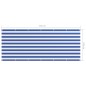 vidaXL Balkon-Sichtschutz Weiß und Blau 120x300 cm Oxford-Gewebe vidaXL Balkon-Sichtschutz Weiß und Blau 120x300 cm Oxford-Gewebe