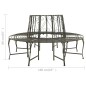 Garten-Baumbank 160 cm Stahl Garten-Baumbank 160 cm Stahl