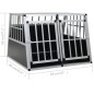 Hundetransportbox mit Doppeltür 94 x 88 x 69 cm Hundetransportbox mit Doppeltür 94 x 88 x 69 cm
