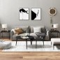 Beistelltische 2 Stk. Schwarz 40x40x35 cm Holzwerkstoff Beistelltische 2 Stk. Schwarz 40x40x35 cm Holzwerkstoff
