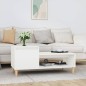 Couchtisch Weiß 100x50x45 cm Holzwerkstoff Couchtisch Weiß 100x50x45 cm Holzwerkstoff