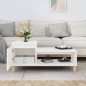 Couchtisch Weiß 100x50x45 cm Holzwerkstoff Couchtisch Weiß 100x50x45 cm Holzwerkstoff