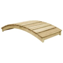 Gartenbrücke 170 x 74 cm Kiefernholz Imprägniert