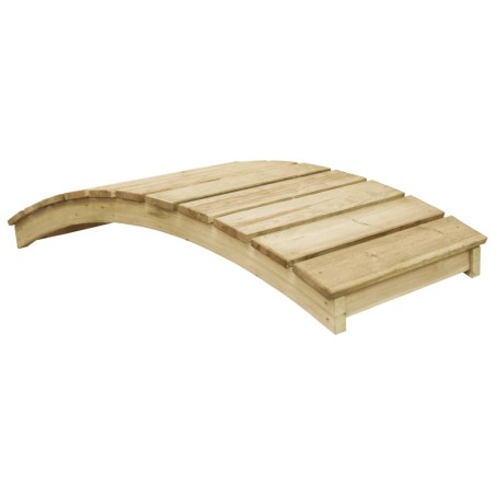 Gartenbrücke 170 x 74 cm Kiefernholz Imprägniert