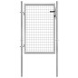 vidaXL Gartentor Verzinkter Stahl 105x150 cm Silbern vidaXL Gartentor Verzinkter Stahl 105x150 cm Silbern