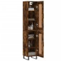 Highboard Räuchereiche 34,5x34x180 cm Holzwerkstoff Highboard Räuchereiche 34,5x34x180 cm Holzwerkstoff