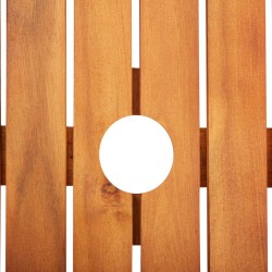 Gartentisch 88x88x74 cm Akazie Massivholz