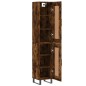 Highboard Räuchereiche 34,5x34x180 cm Holzwerkstoff Highboard Räuchereiche 34,5x34x180 cm Holzwerkstoff