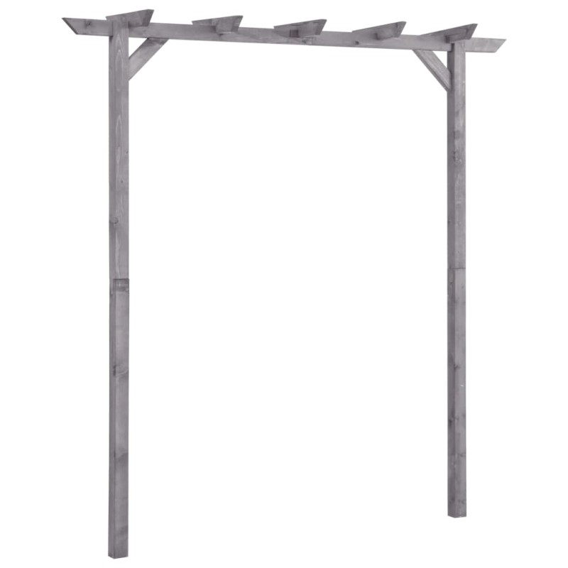 Garten-Pergola Grau 200x40x205 cm Imprägniertes Kiefernholz Garten-Pergola Grau 200x40x205 cm Imprägniertes Kiefernholz