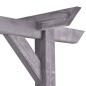Garten-Pergola Grau 200x40x205 cm Imprägniertes Kiefernholz Garten-Pergola Grau 200x40x205 cm Imprägniertes Kiefernholz