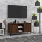 TV-Schrank mit Metallbeinen Braun Eichen-Optik 103,5x35x50 cm TV-Schrank mit Metallbeinen Braun Eichen-Optik 103,5x35x50 cm