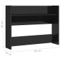 Wand-Schuhschränke 2 Stk. Hochglanz-Schwarz 80x18x60cm Wand-Schuhschränke 2 Stk. Hochglanz-Schwarz 80x18x60cm