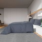 Bettwäsche-Set Anthrazit 135x200 cm Leichte Mikrofaser Bettwäsche-Set Anthrazit 135x200 cm Leichte Mikrofaser
