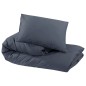 Bettwäsche-Set Anthrazit 135x200 cm Leichte Mikrofaser Bettwäsche-Set Anthrazit 135x200 cm Leichte Mikrofaser