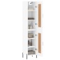 vidaXL Highboard Weiß 34,5x34x180 cm Holzwerkstoff vidaXL Highboard Weiß 34,5x34x180 cm Holzwerkstoff