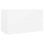 Waschbeckenunterschrank Weiß 80x38,5x45 cm Holzwerkstoff Waschbeckenunterschrank Weiß 80x38,5x45 cm Holzwerkstoff