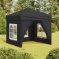 vidaXL Partyzelt Faltbar mit Seitenwänden Anthrazit 2x2 m vidaXL Partyzelt Faltbar mit Seitenwänden Anthrazit 2x2 m