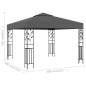 Pavillon 3×3 m Anthrazit Pavillon 3×3 m Anthrazit