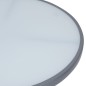 Gartentisch Hellgrau 80 cm Stahl und Glas Gartentisch Hellgrau 80 cm Stahl und Glas