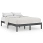 Massivholzbett Grau Kiefer 140x190 cm Massivholzbett Grau Kiefer 140x190 cm