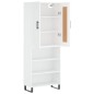 Highboard Weiß 69,5x34x180 cm Holzwerkstoff Highboard Weiß 69,5x34x180 cm Holzwerkstoff