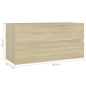 Waschbeckenunterschrank Sonoma-Eiche 90x38,5x45cm Holzwerkstoff Waschbeckenunterschrank Sonoma-Eiche 90x38,5x45cm Holzwerkstoff