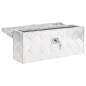 Aufbewahrungsbox Silbern 50x15x20,5 cm Aluminium Aufbewahrungsbox Silbern 50x15x20,5 cm Aluminium